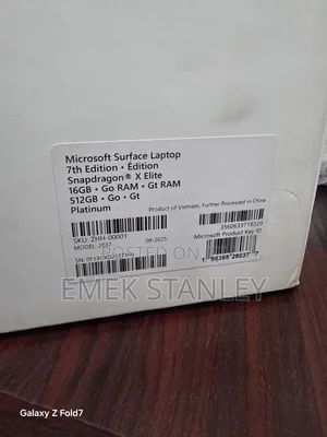 New Microsoft Surface Laptop 16GB Qualcomm Snapdragon X Elite SSD 512GB