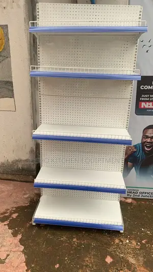 Supermarket Shelves Blue