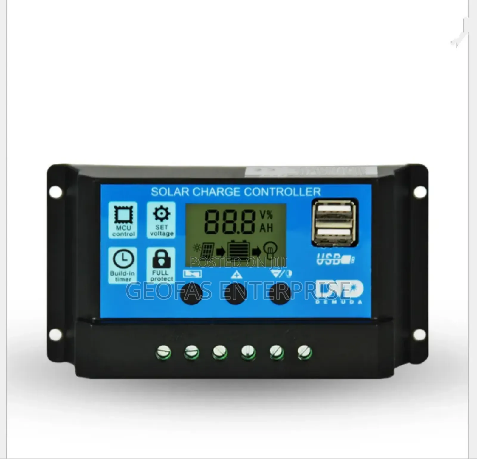 30a12v/24v PWM Dual Usb Battery Solar Panel Controller Chargeregulator