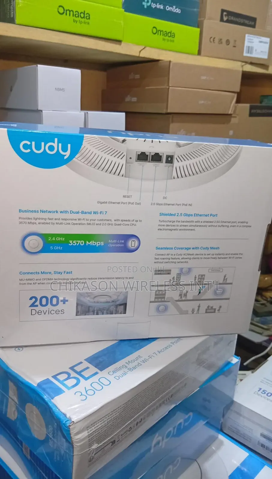 Cudy Be3600 Ceiling Mount Wifi 7