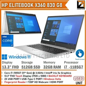 New Laptop HP EliteBook 830 G8 16GB Intel Core i7 SSD 512GB