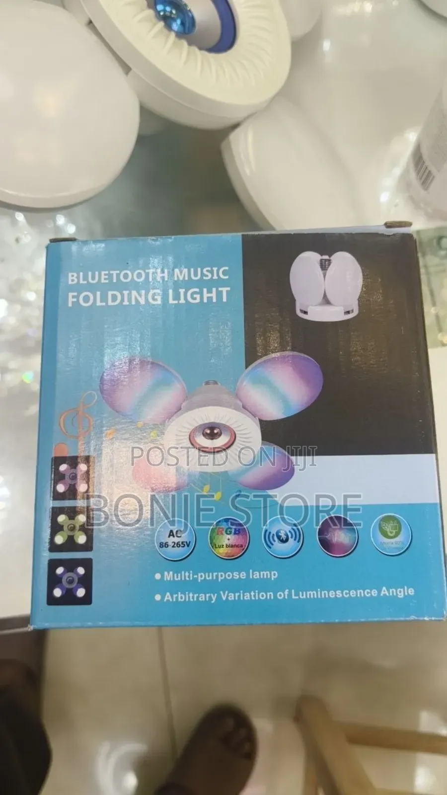 Wireless Speaker Light Bulb With Remote, 48w E26 Led Ceiling Rgb Light