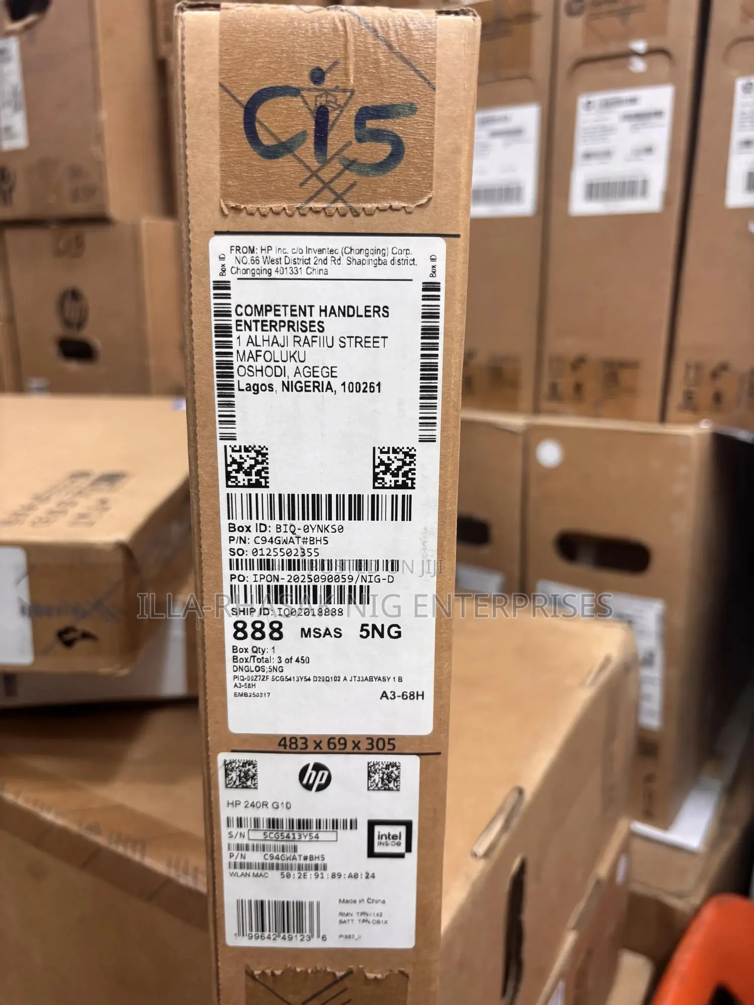 New Laptop HP 240 8GB Intel Core 3 SSD 512GB