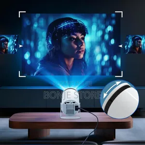 Portable Projector, Full Hd 1080p Mini Projector With Wifi Auto Focus