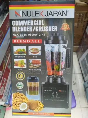 Nulek Japan 2in1 4l (9800w) Copper Coil Commercial Blender/Grinder
