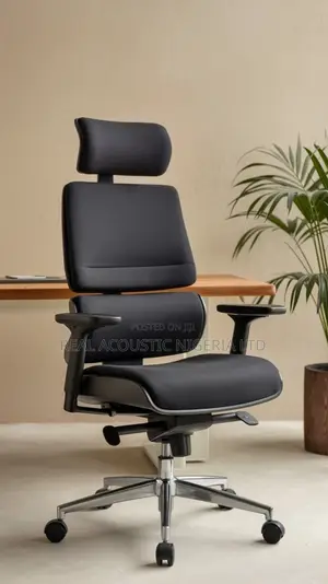 High-back Ergonomic Executive Office Chair – Tan Leather