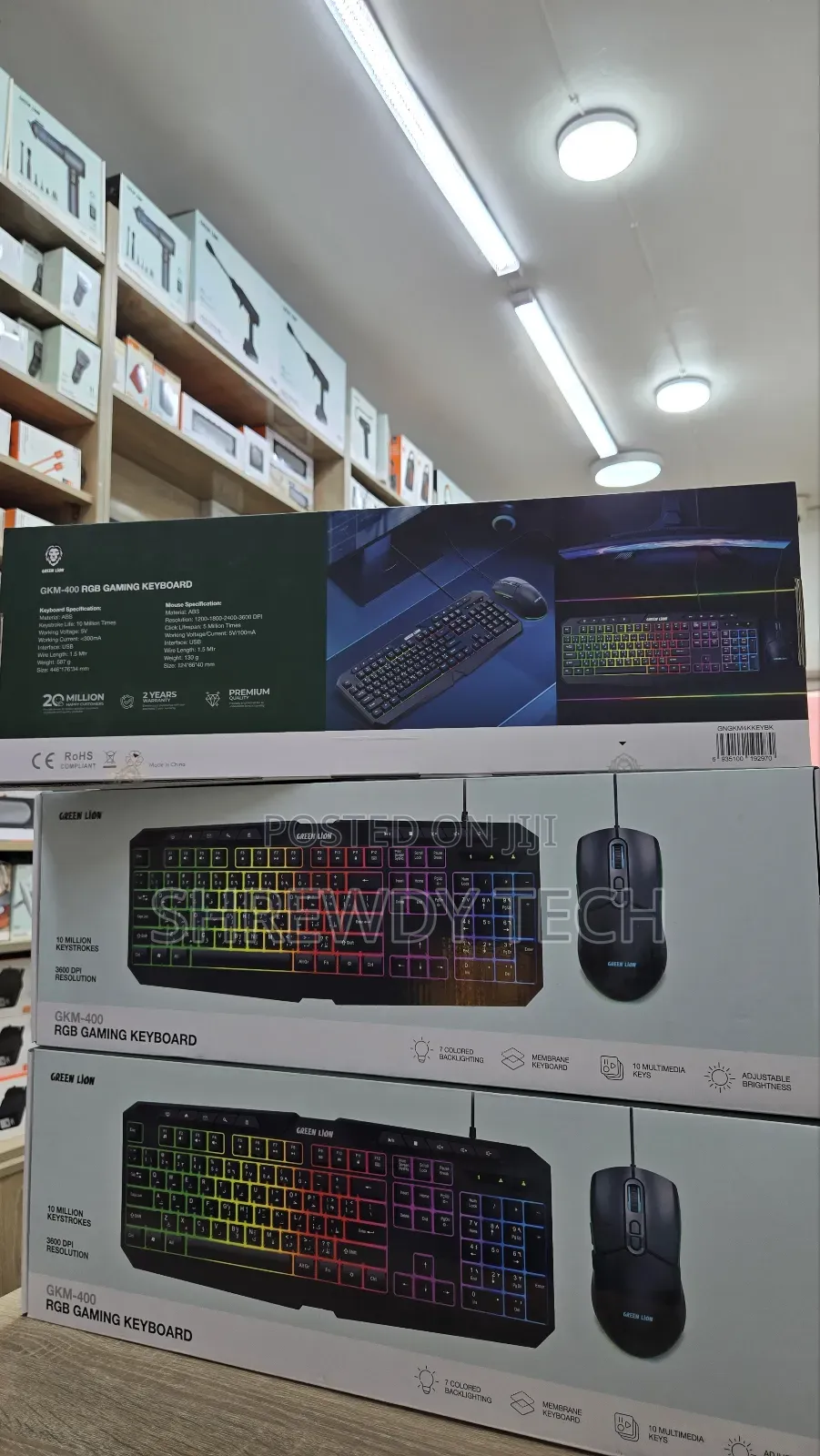 Rgb Gaming Keyboard + Mouse Combo