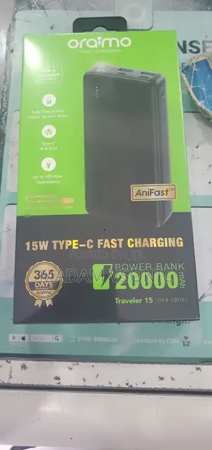 Oraimo 20,000mah Powerbank (Traveler 15 Opb-1201p)