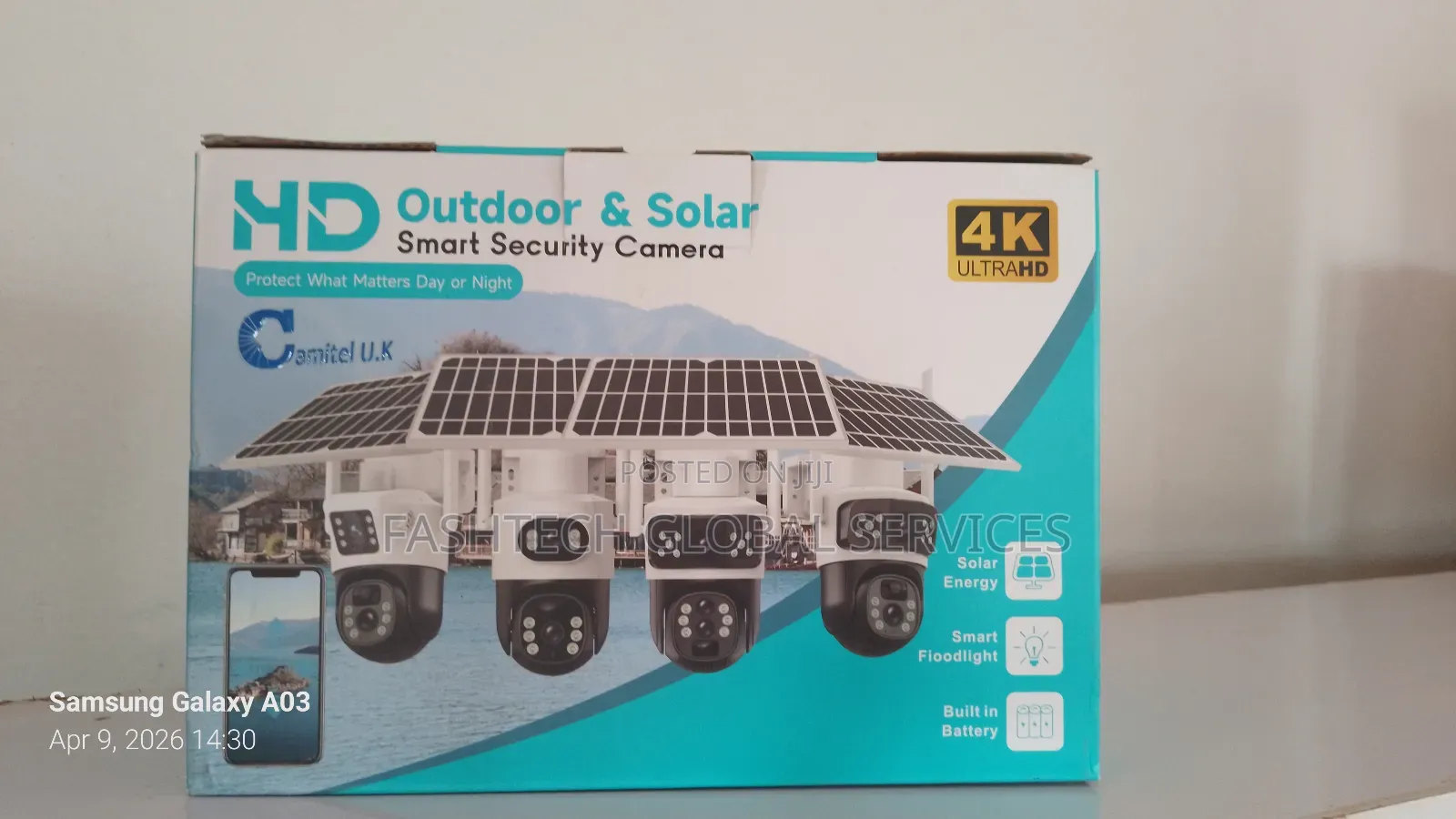 Double Lens Solar CCTV Camera