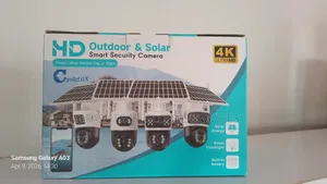 Double Lens Solar CCTV Camera