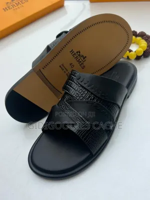 Hermes Leather Slippers Size 40-46