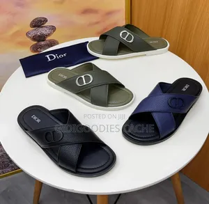 Plain Dior Cross Pam Slippers Size 40-46