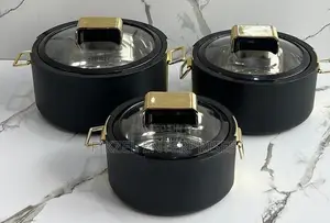 Well Designed Serving Dishes With Glass Top