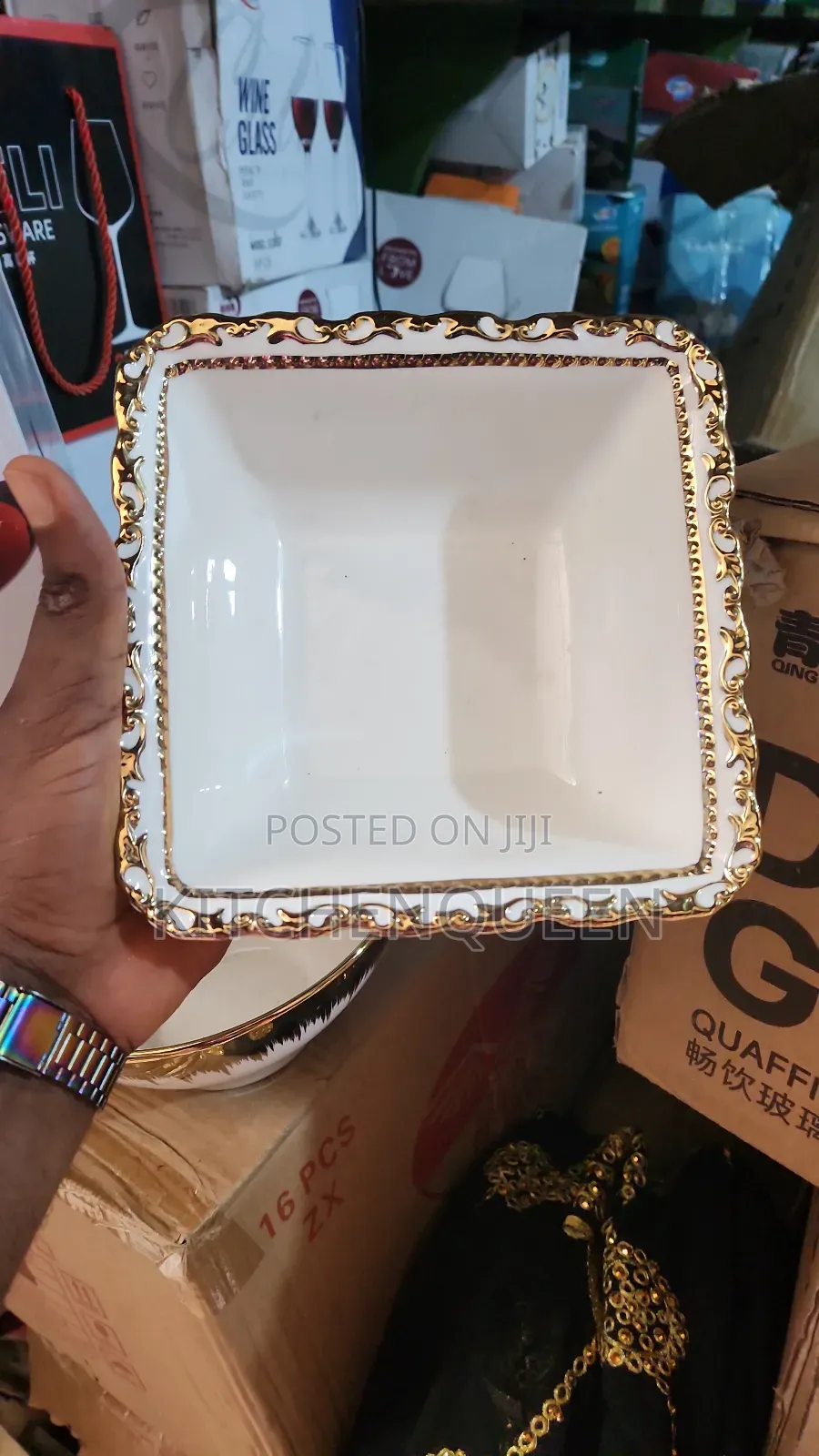 Ceramic Gold Plate