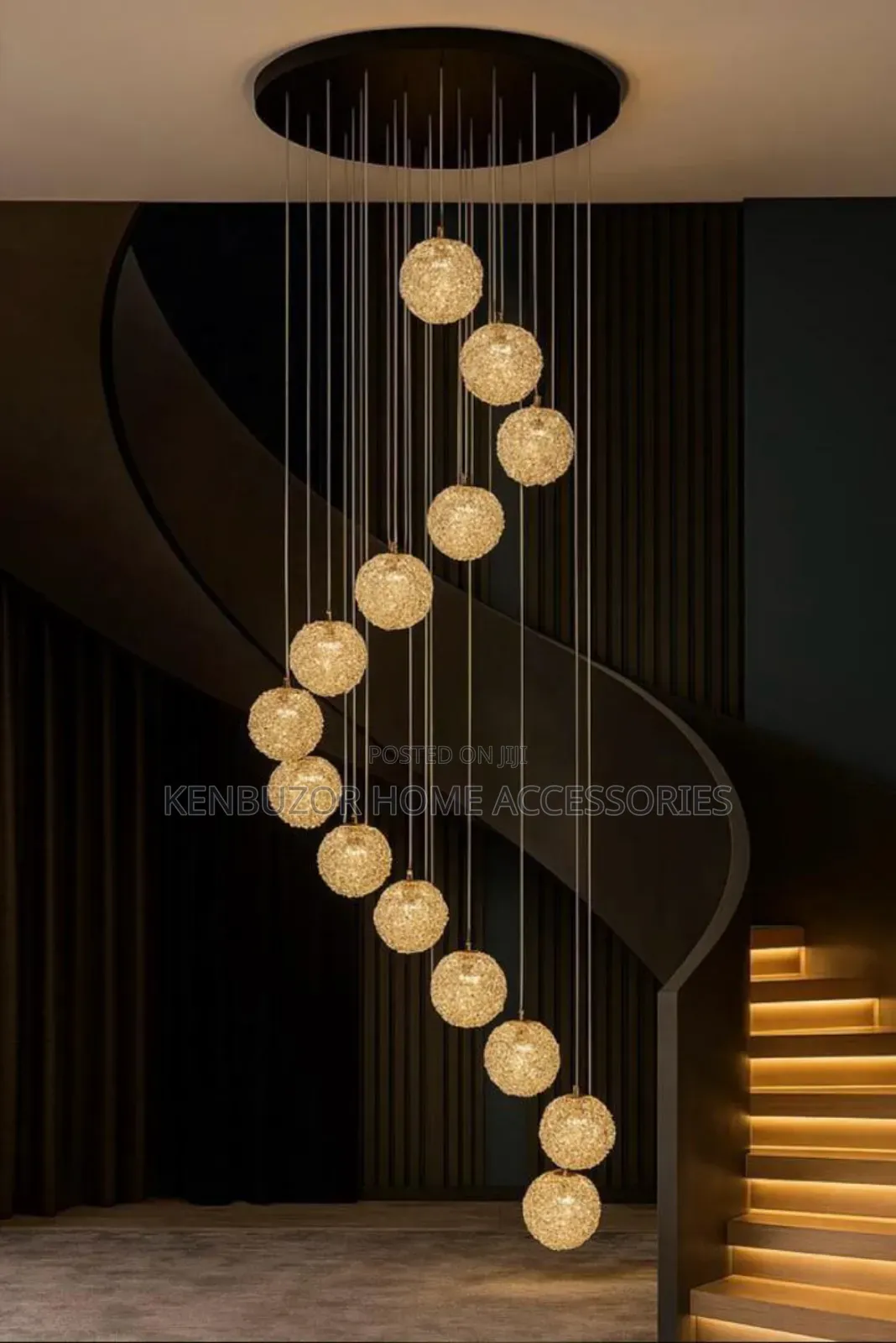 600mm Base 14 Drops Long Dropping Pendant Chandelier