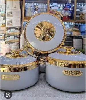3in1 Gold Designed Serving Dinner Set