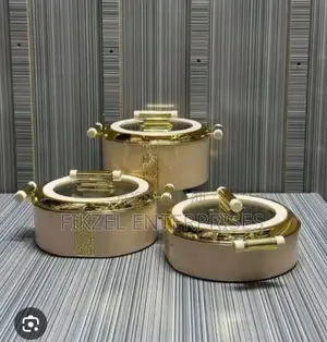 3in1 Serving Dinners Set With Glass Top