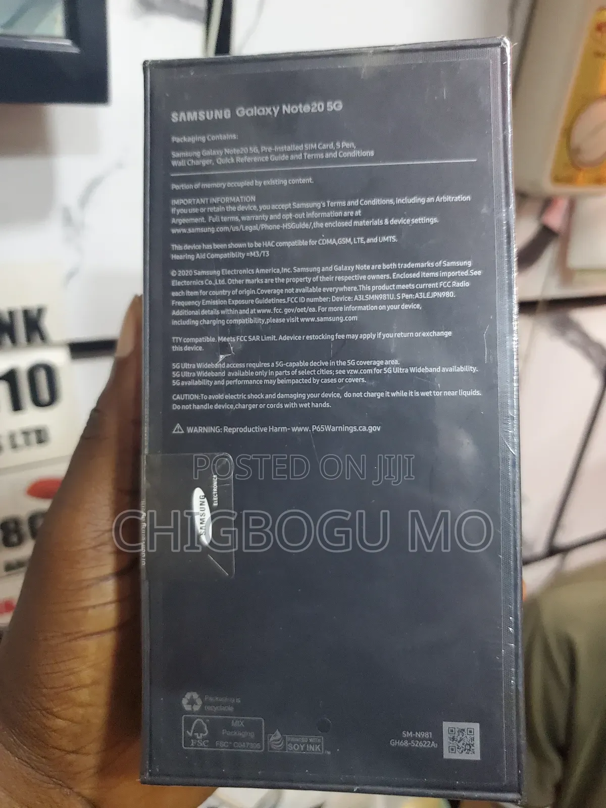 New Samsung Galaxy Note 20 5G 256 GB Gold