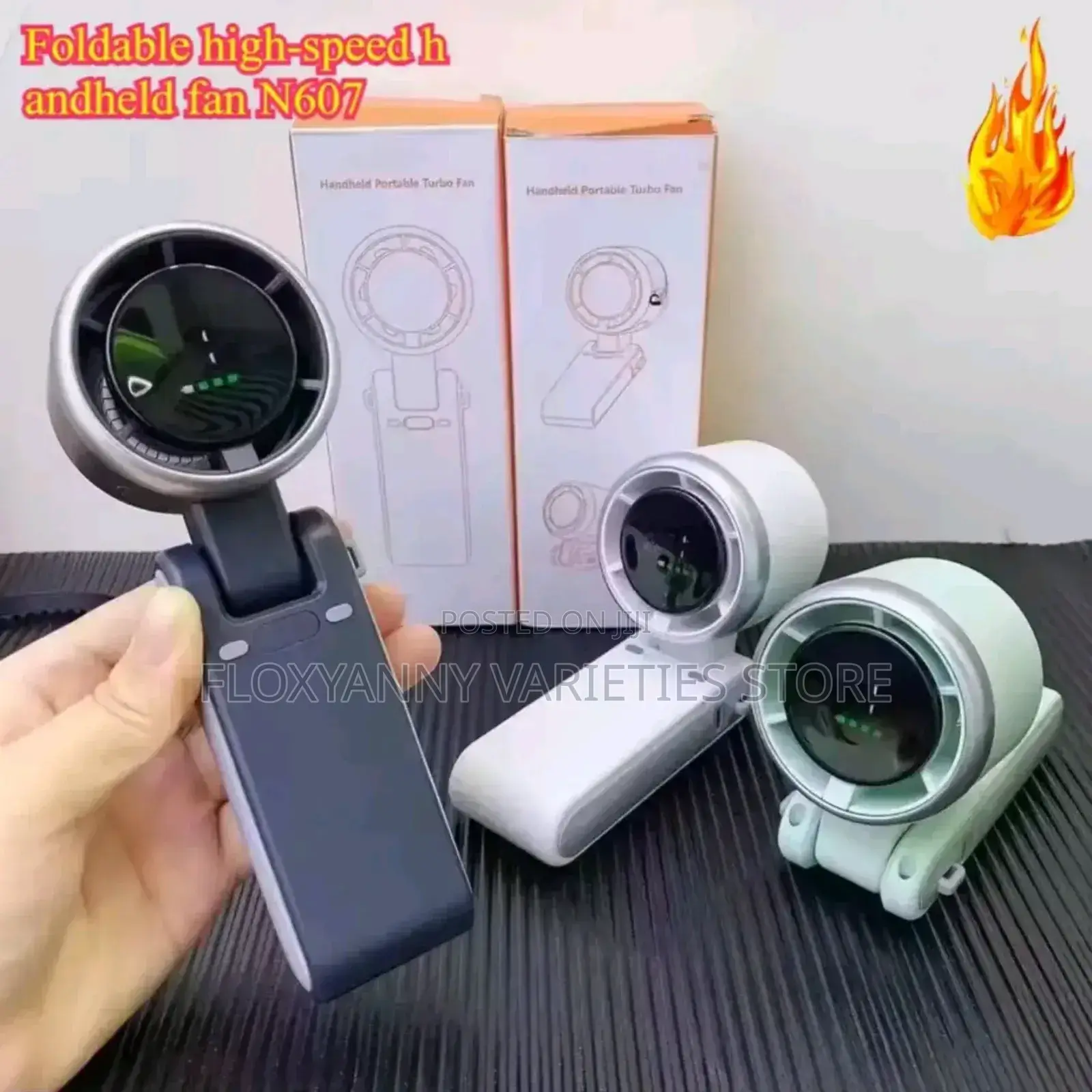 Foldable Turbo Rechargeable Handfan