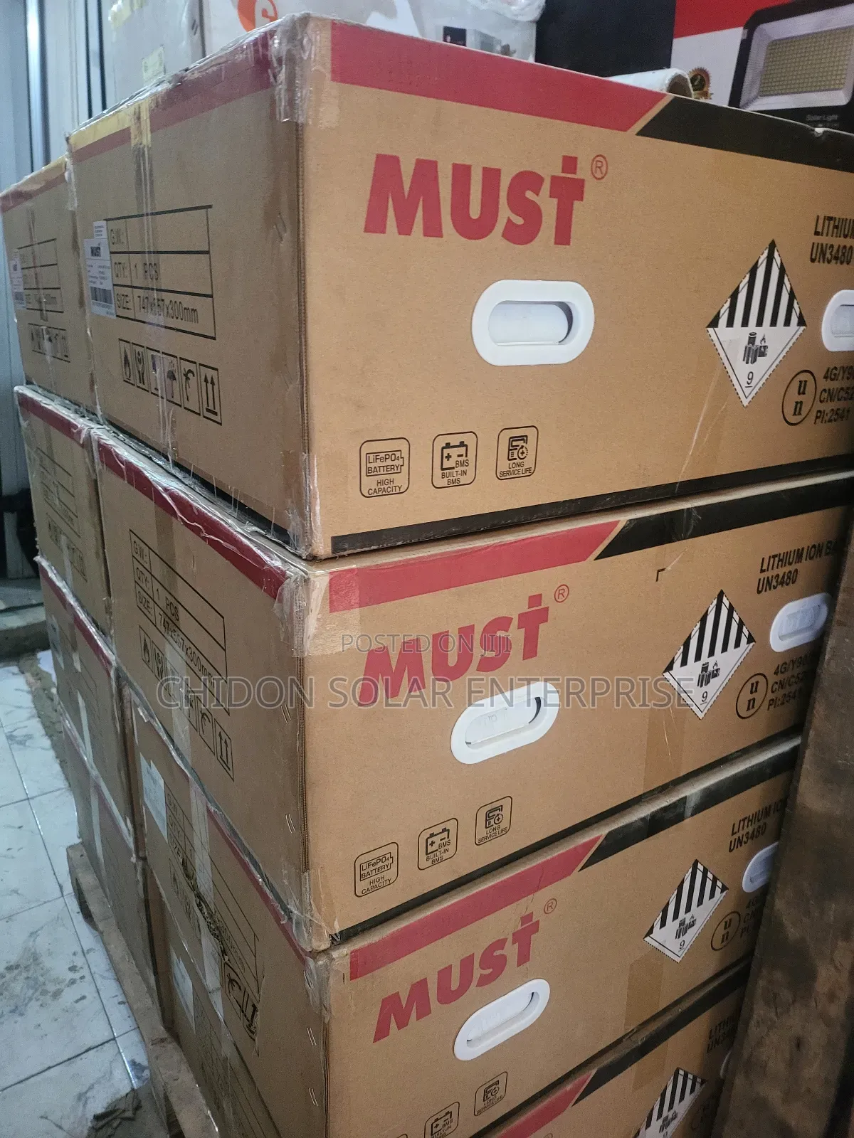 10kwh 51.2v Must Lithium Ion Battery