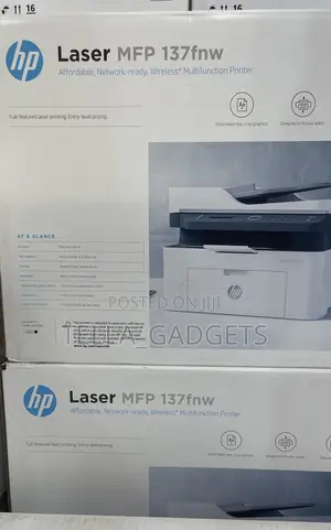 137fnw Laserjet Printer Black and White