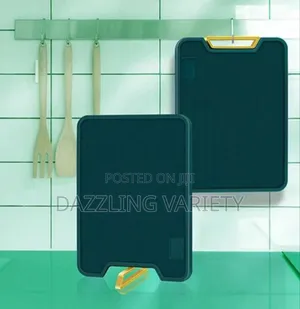 Double-Sided Green and Gold Chopping Board - Rectangular Shape