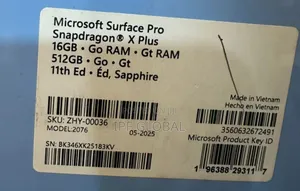 New Microsoft Surface Pro 11th Edition, a Copilot+ PC 16GB SSD 512GB