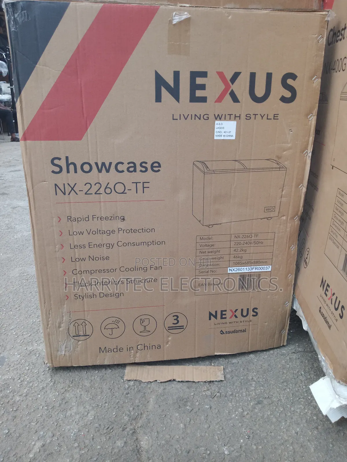 Nexus Show Case Deep Freezer 240 Litrs With 2 Years