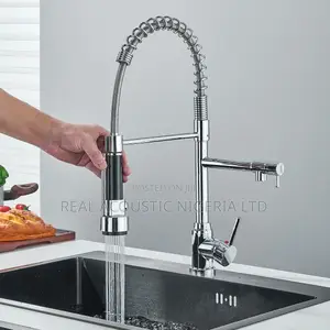 Commercial-Style Spring Kitchen Faucet