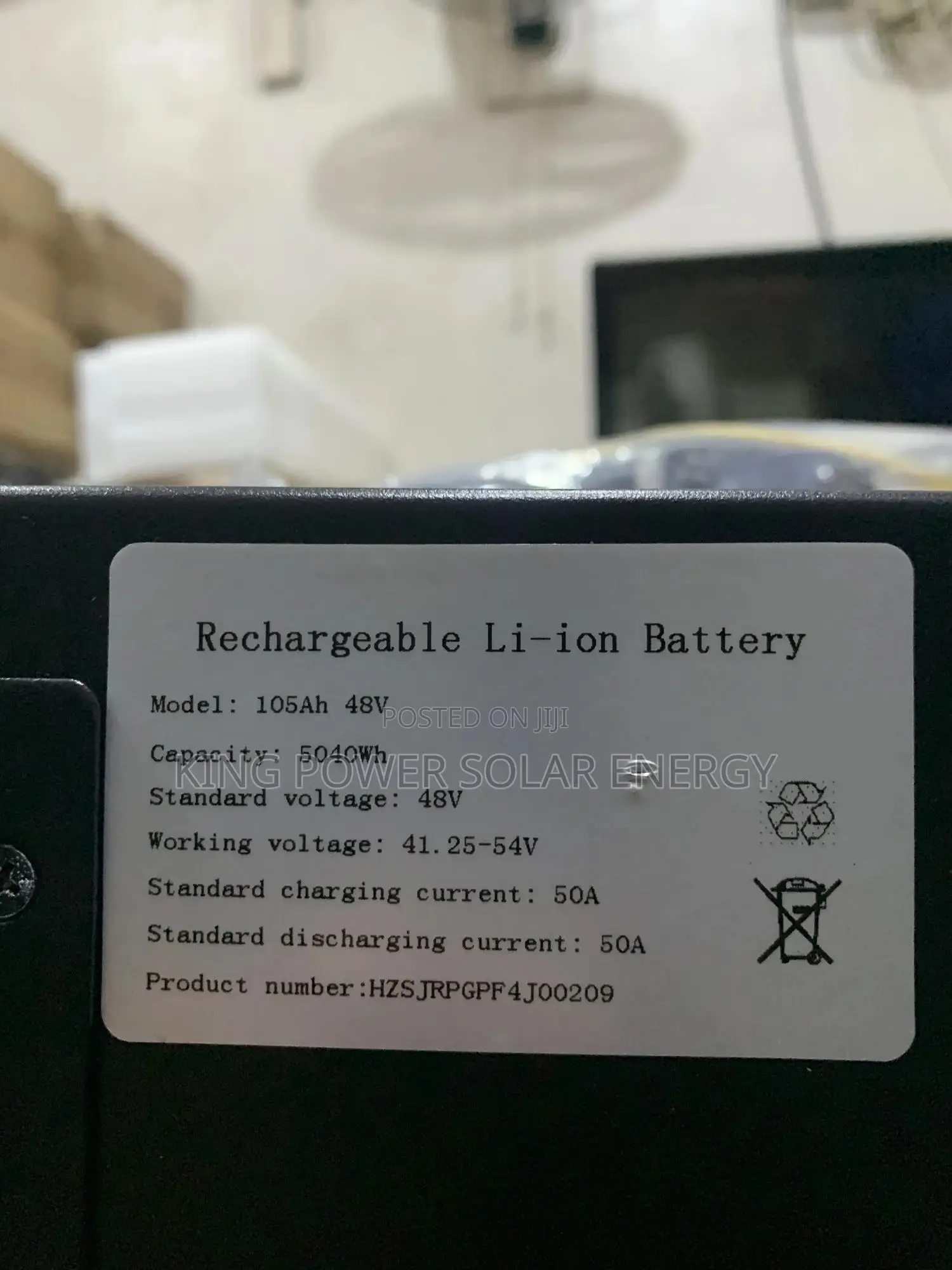 5kwh/48v Hzsolar Lithium Battery