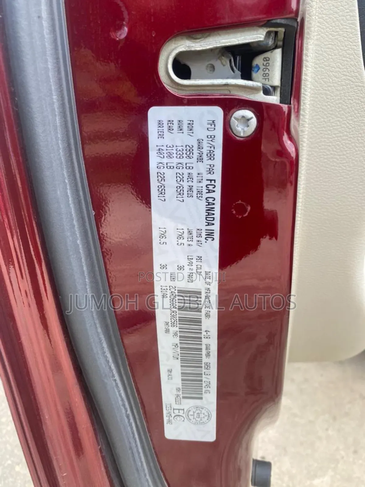 Dodge Caravan 2019 Red