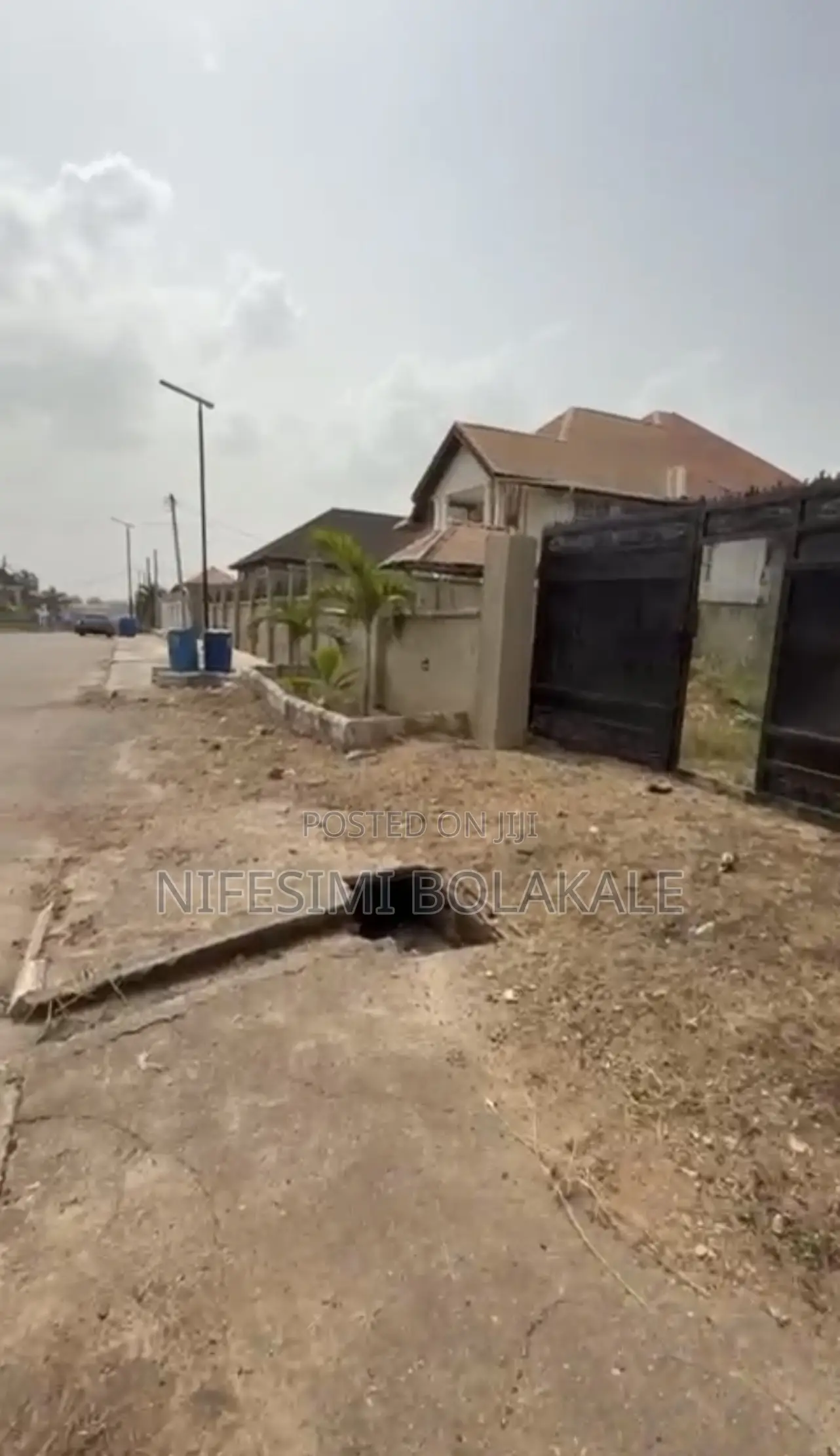 970sqm Fence Gated Land With Bq at Water Fall, Kolapo Ishola Gra