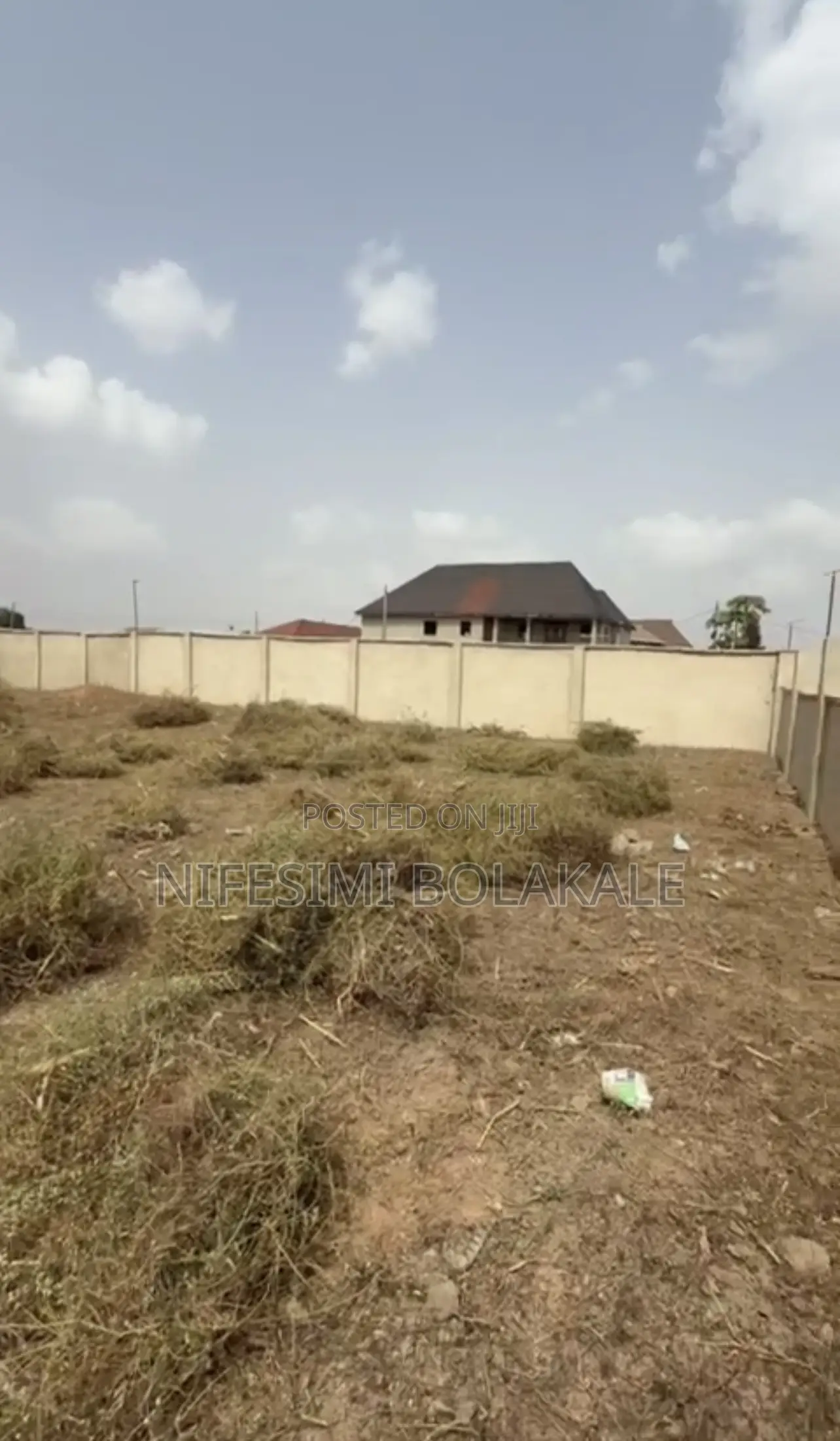 970sqm Fence Gated Land With Bq at Water Fall, Kolapo Ishola Gra