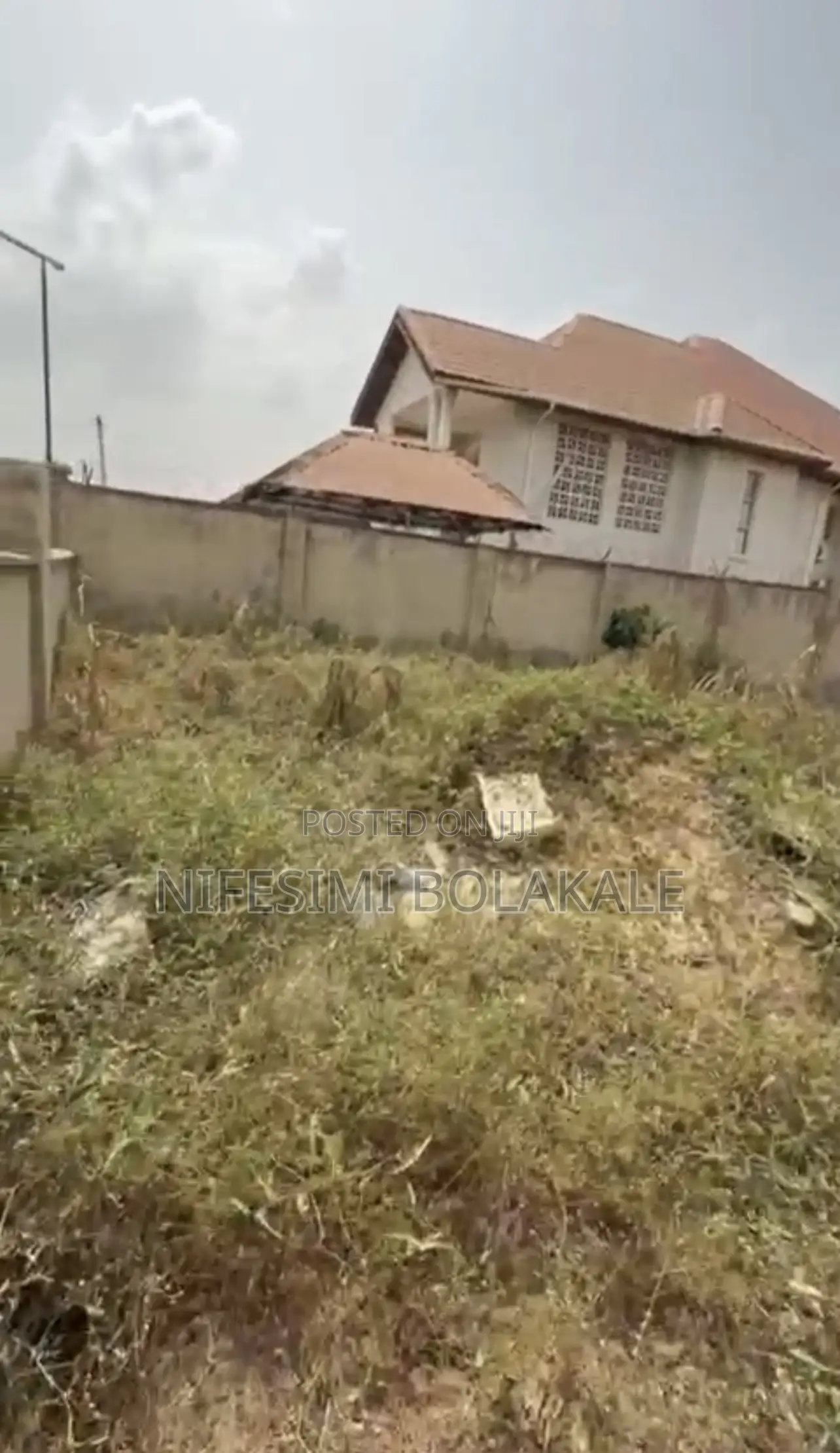 970sqm Fence Gated Land With Bq at Water Fall, Kolapo Ishola Gra