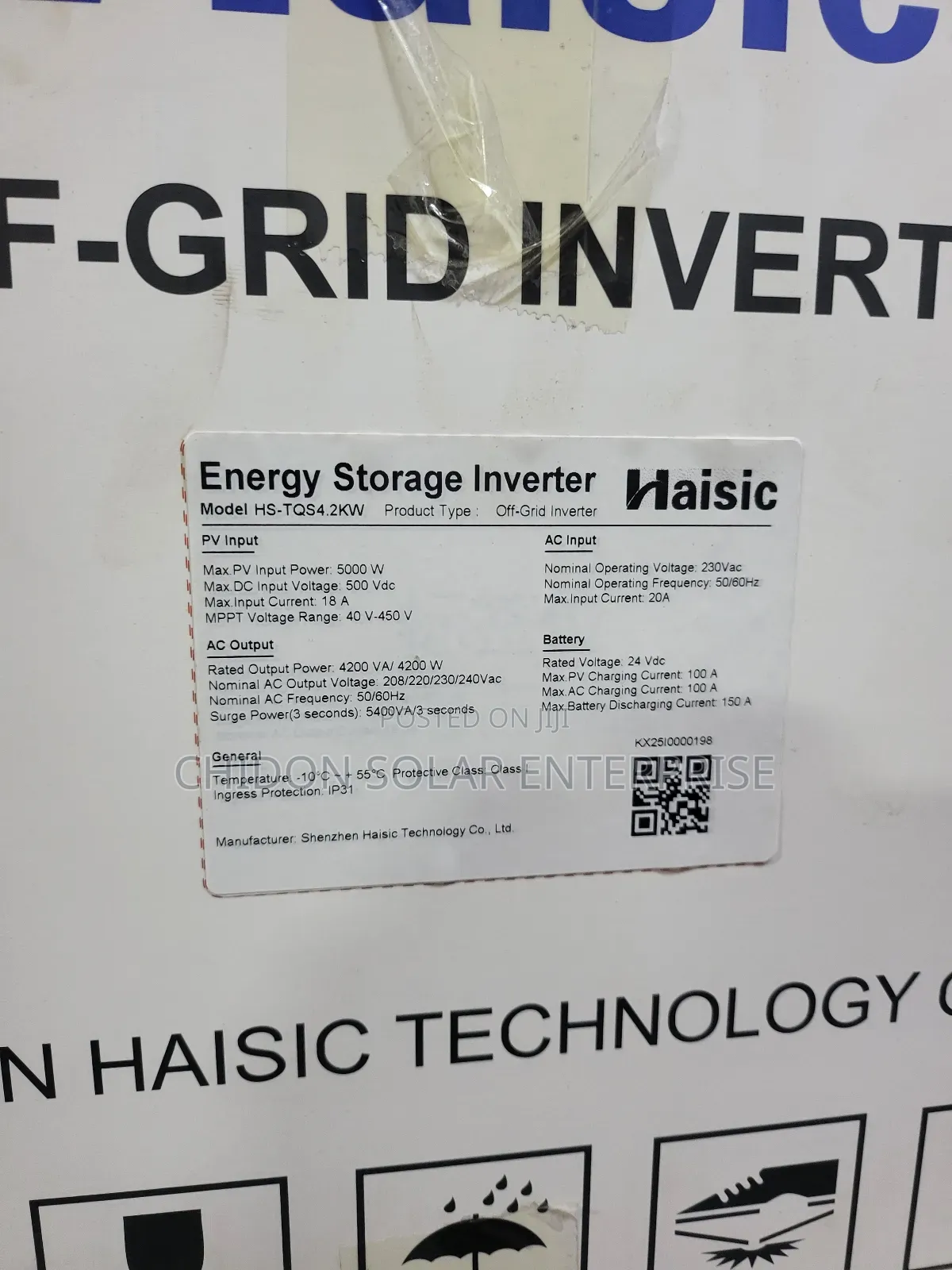 8kwh 24volts 4.2kva Hasic All in One