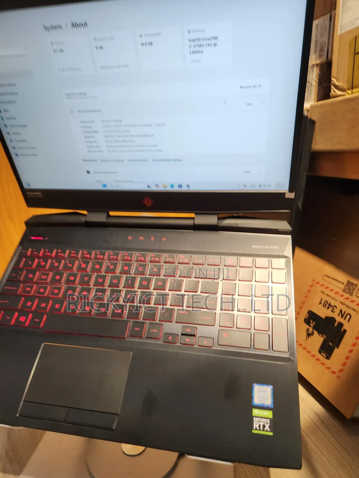 Laptop HP Omen 15 16GB Intel Core i7 SSD 512GB