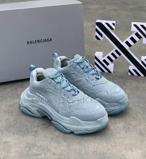 High Quality Balenciaga Triple Sole Denim Blue Lúxury Sneakers