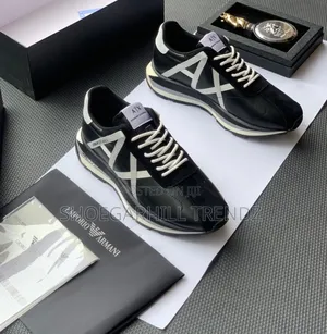 Mens Ax Leather Sneakers