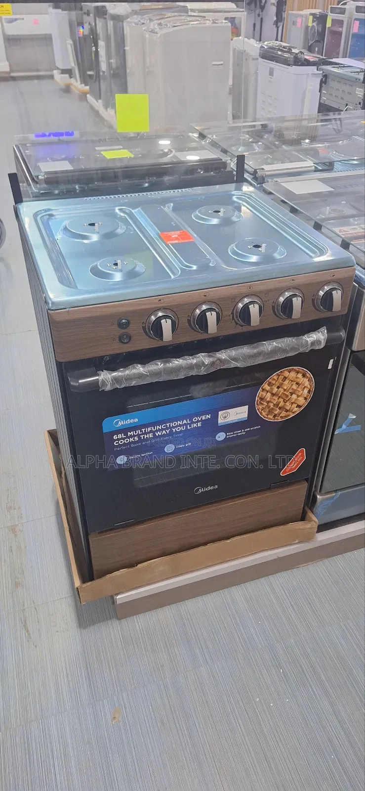 Midea 6060 Wood Design 4+0 Gas