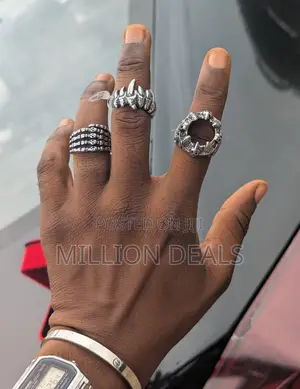 3-in-1 2026 Silver Punk Men's Luxury Ring