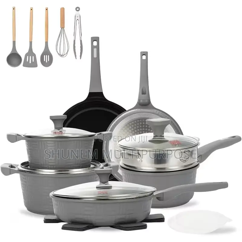 Ucclife 22pcs Pots and Pans Set Non Stick Induction Cookware Set
