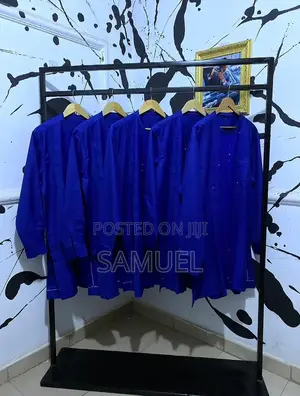 Royal Blue Men's Kaftan Handmade African Native Wear
