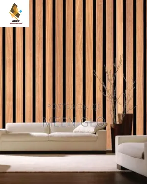 Decorative Wood Wallpaper Design for Living Room
