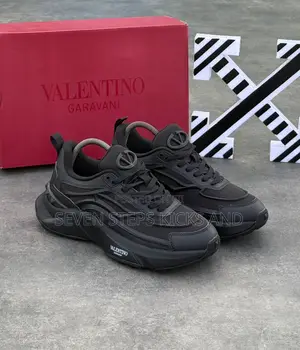 High Quality Valentino Garavani Triple Black Luxury Sneakers