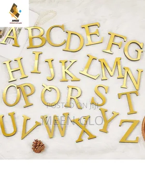 Acrylic a-Z Letters Wall Sticker