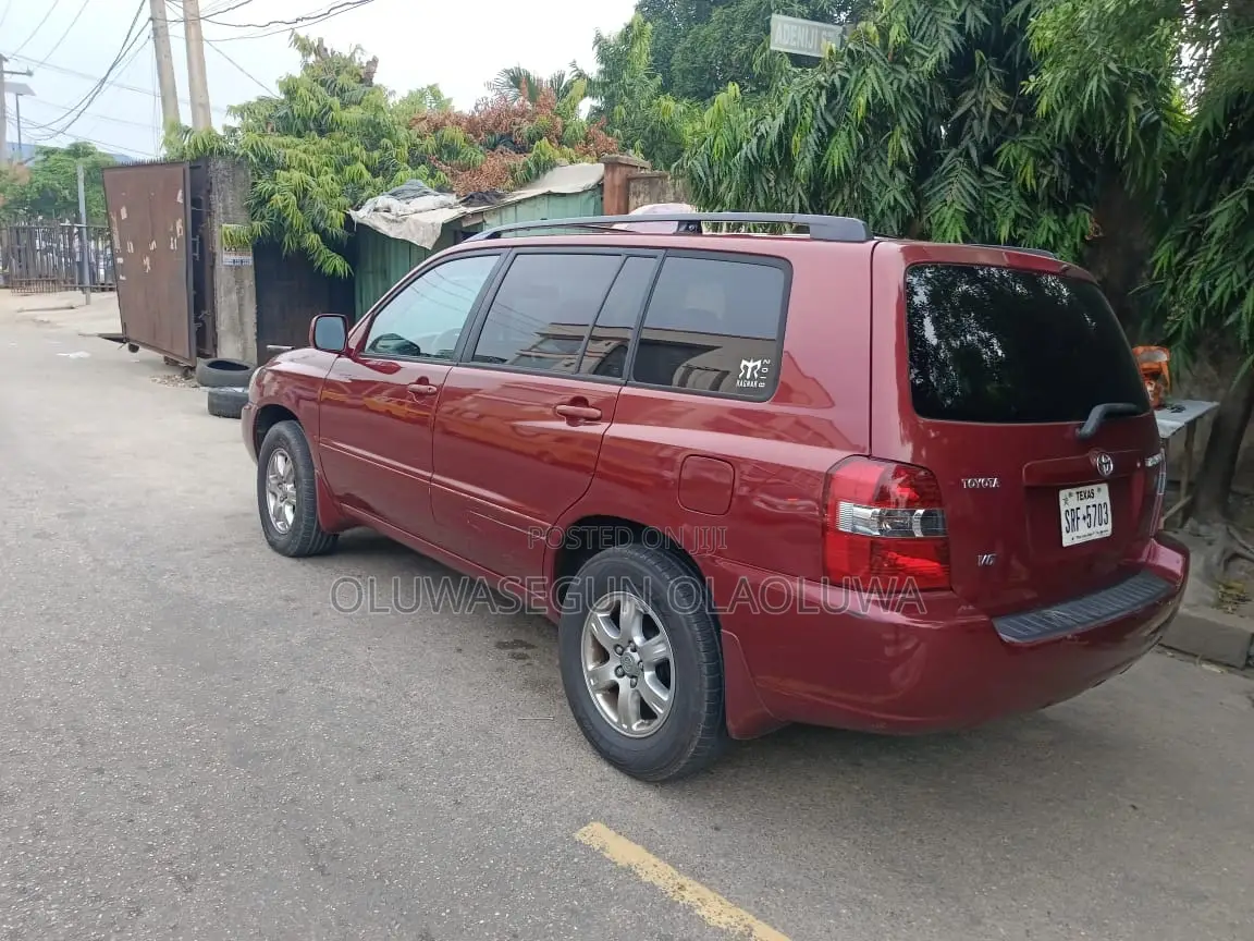 Toyota Highlander V6 2007 Red