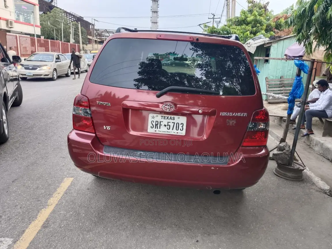 Toyota Highlander V6 2007 Red