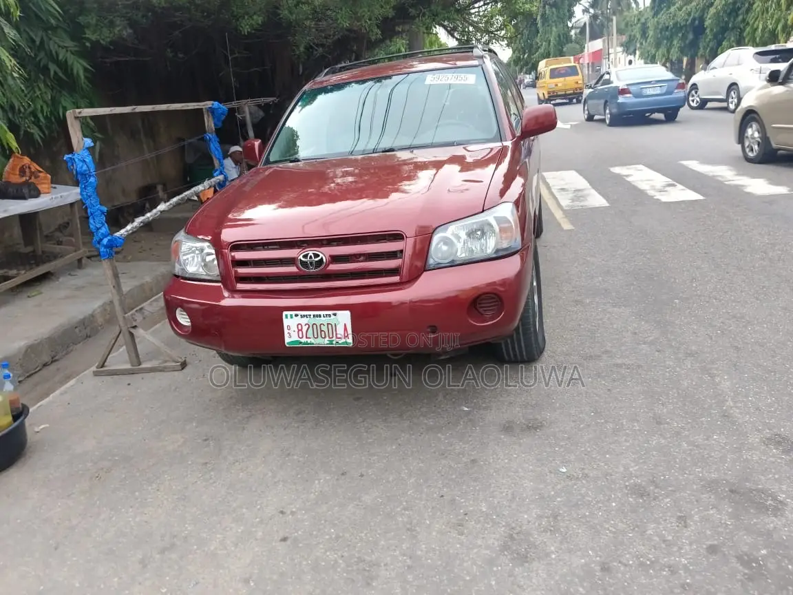 Toyota Highlander V6 2007 Red