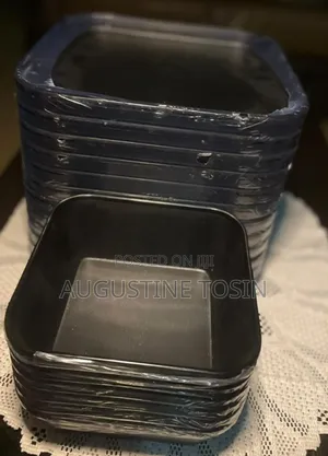 Black Melamine Plates
