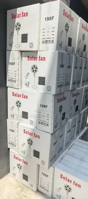 198f Solar Standing Fan